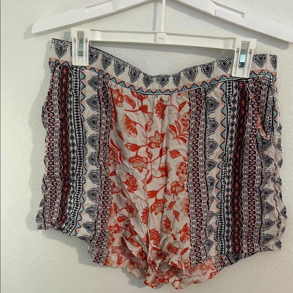Multi Colored Bohemian Shorts